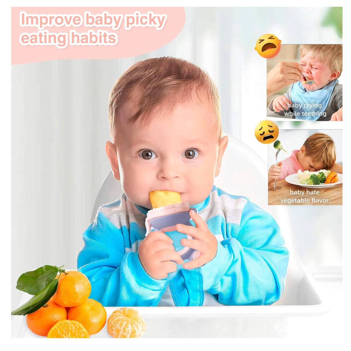 Casco Para Bebe/chupon de Fruta