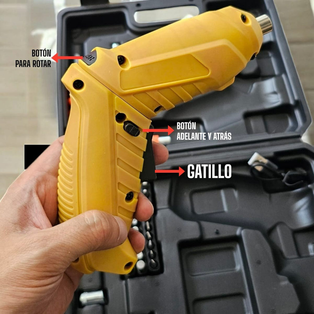 Destornillador inalambrico 46 piezas