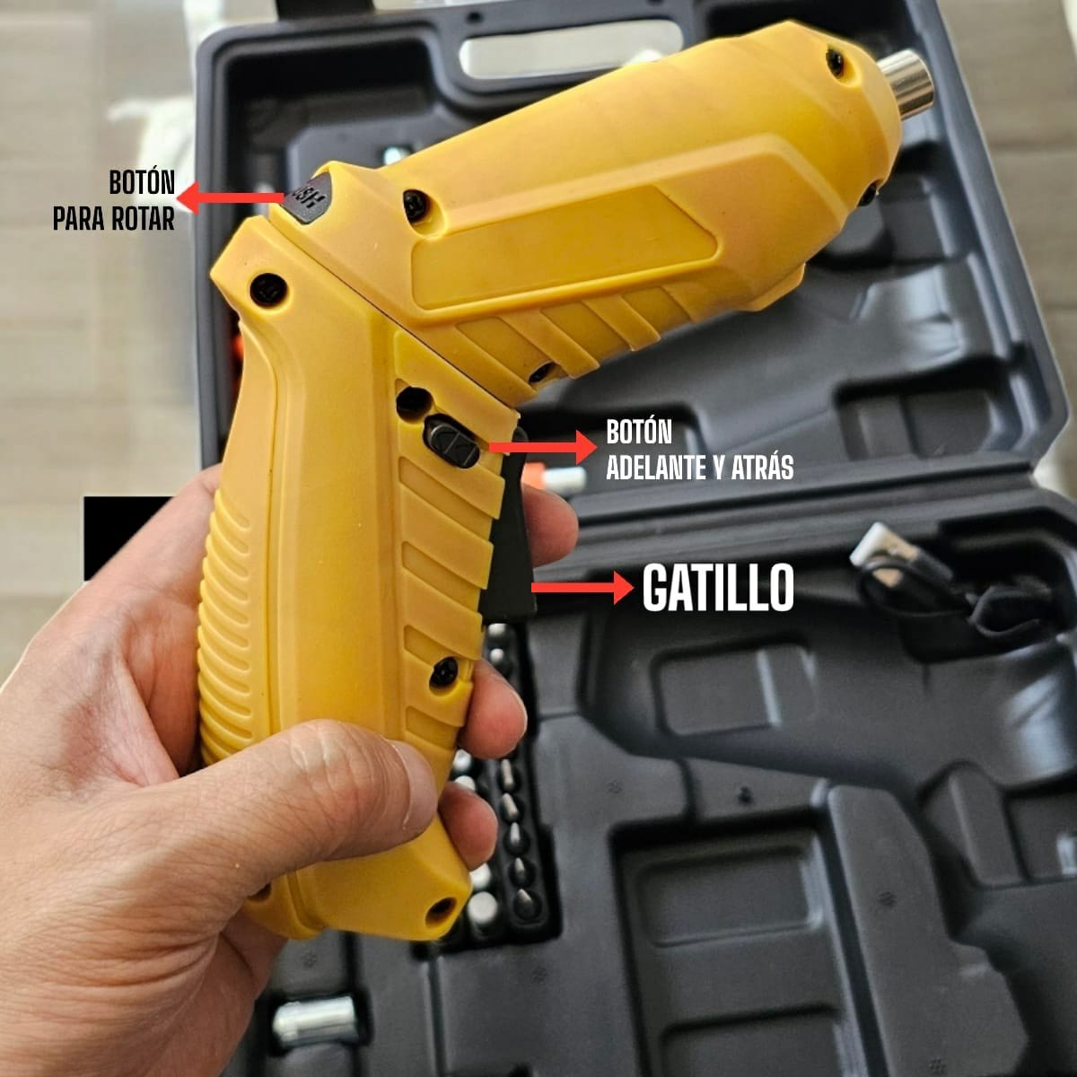 Destornillador inalambrico 46 piezas