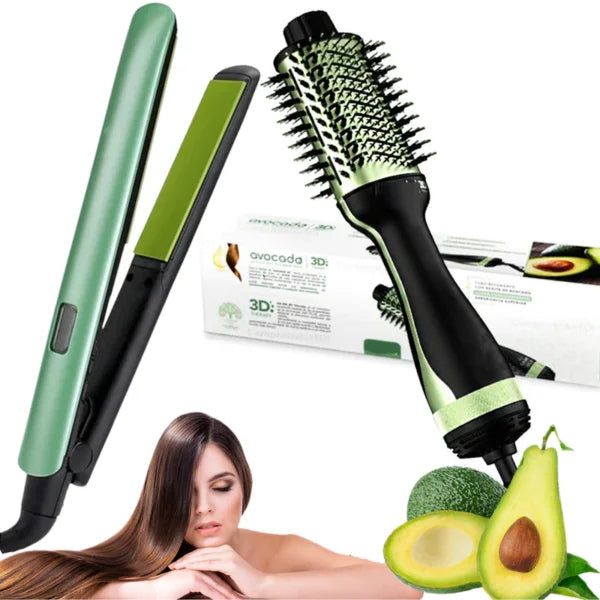 Combo Plancha + Cepillo Aguacate